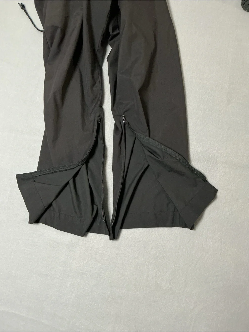 Sun Mountain Rain Pants Men’s M Black Waterproof Golf Full Zip Leg